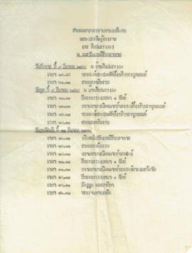 กำหนดการพระราชทานเพลิงศพ หลวงประดิษฐไพเราะ