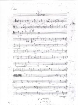 โน้ตเพลง น้ำเซาะ : Cello part / เพลงถิ่นไทย : Clarinet A part