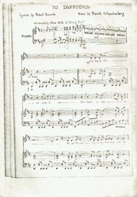 โน้ตเพลง To Daffodils : Voice & Piano (สำเนา)