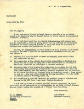 สำเนาจดหมายจาก Mr. Jack Bornoff ถึง Dr. Amphorn