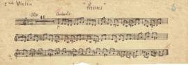โน้ตเพลง ฟ้าแลบ : Violin 2 part
