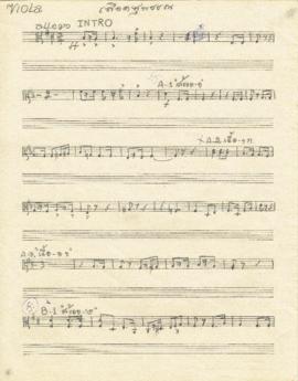 โน้ตเพลง เลือดสุพรรณ : Viola part
