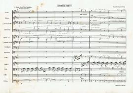 โน้ตเพลง Siamese Suite : Movement 1-3 (ต้นฉบับพิมพ์ด้วยโปรแกรมคอมพิวเตอร์)