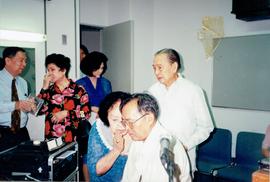 ภาพการอัดซีดีเพลงของมหาวิทยาลัยอัสสัมชัญที่หอประชุมเล็ก ศูนย์วัฒนธรรม